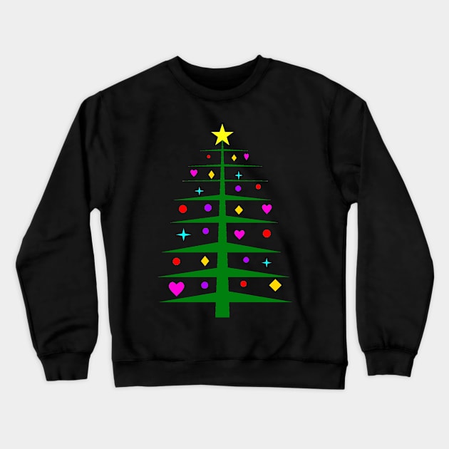 Modern Minimal Christmas Tree Crewneck Sweatshirt by Michelle Le Grand